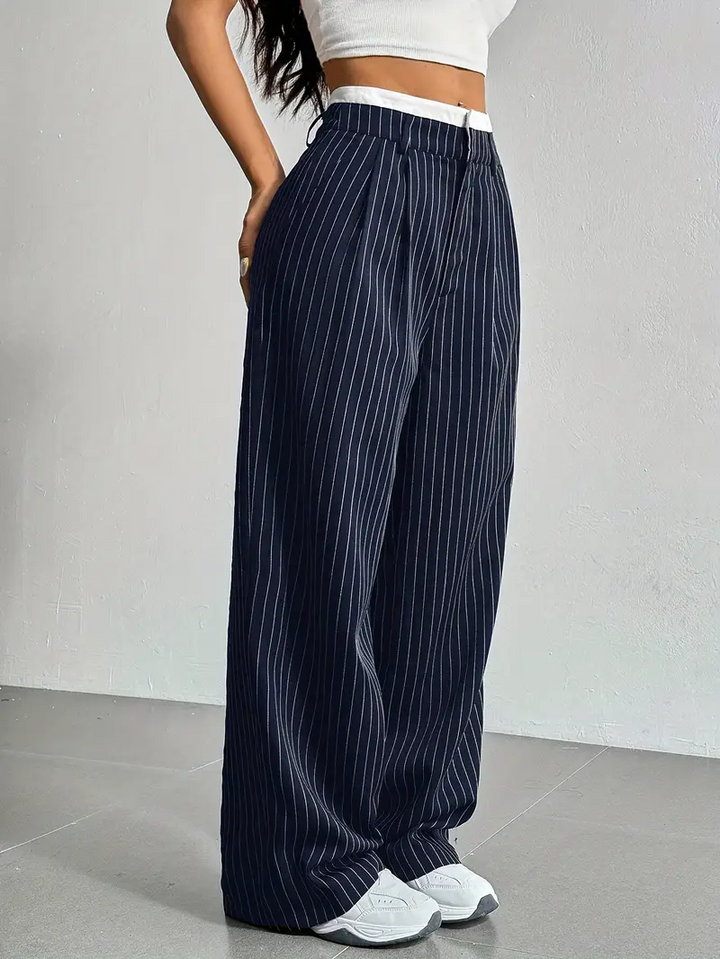 Waveline Pinstripe Trouser