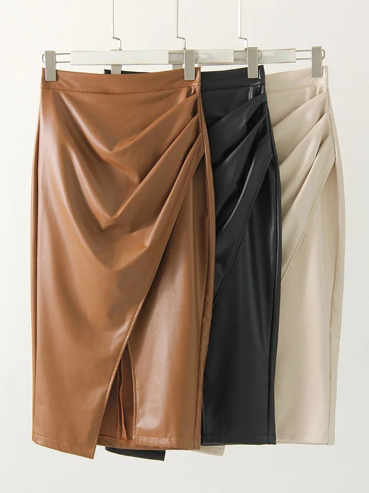 Cécile Sculpted Wrap Skirt