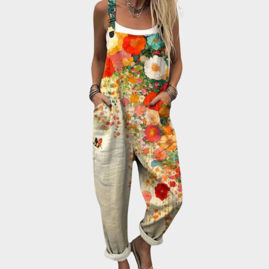Fleur™ | Botanical Print Overalls