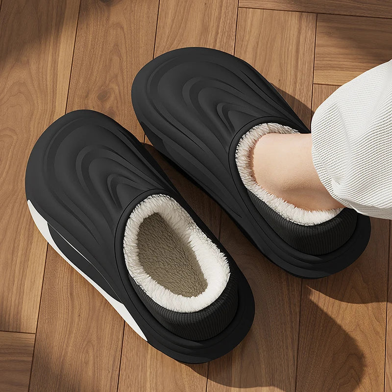 Wave Fleece Slip-On Slide