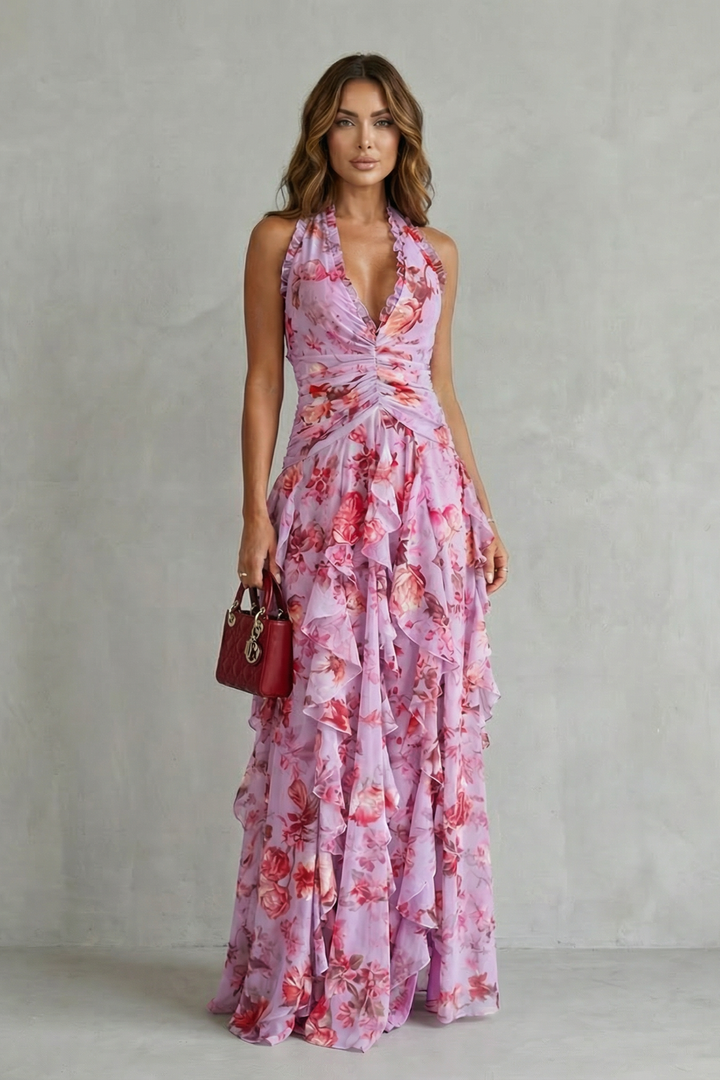 Naomi | Contoured Halter Dress
