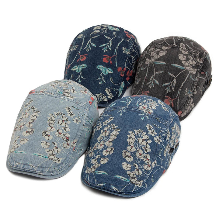 Vintage Denim Flat Cap