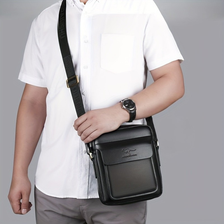 Executive Leather Messenger Bag