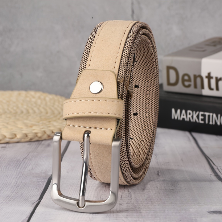 Slate & Suede Leather Belt