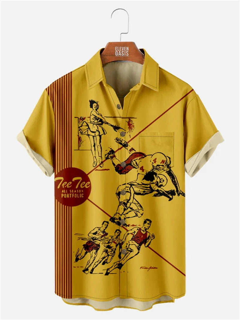 Athletic Society Button-Up Shirt