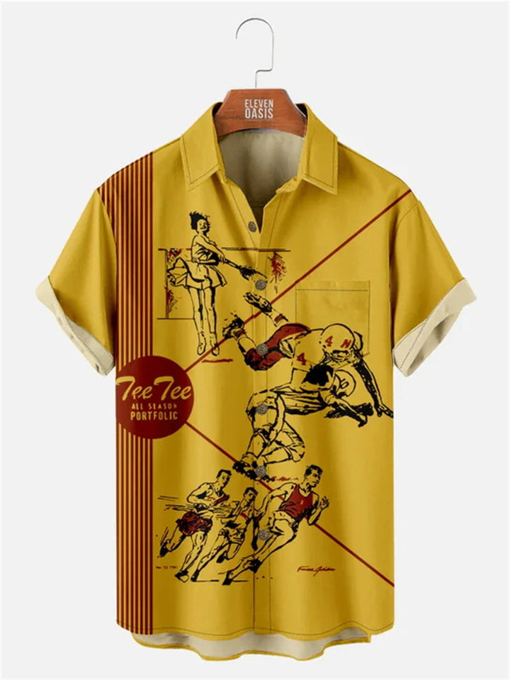 Athletic Society Button-Up Shirt