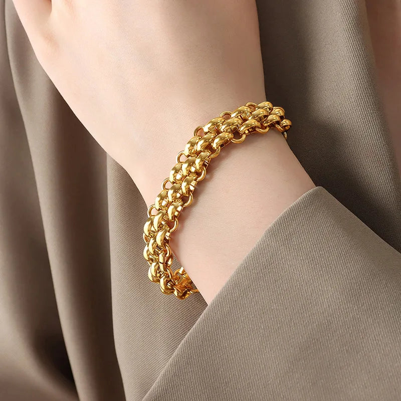 Signature Link Necklace & Bracelet Set