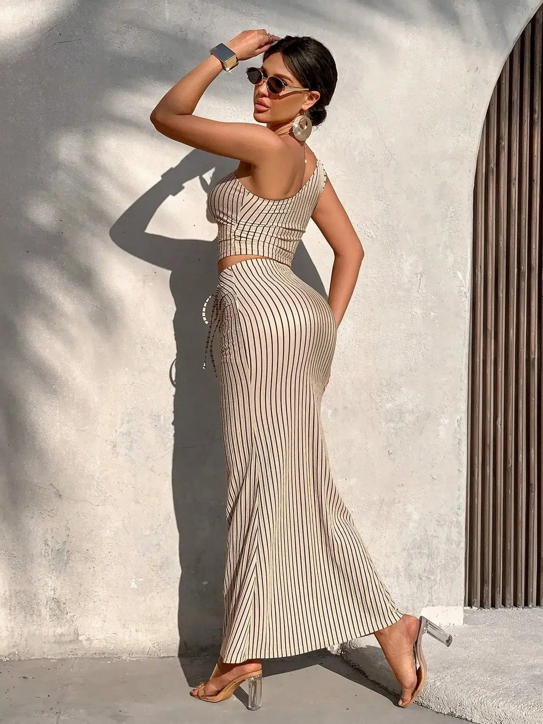 Capri Stripe Maxi Set