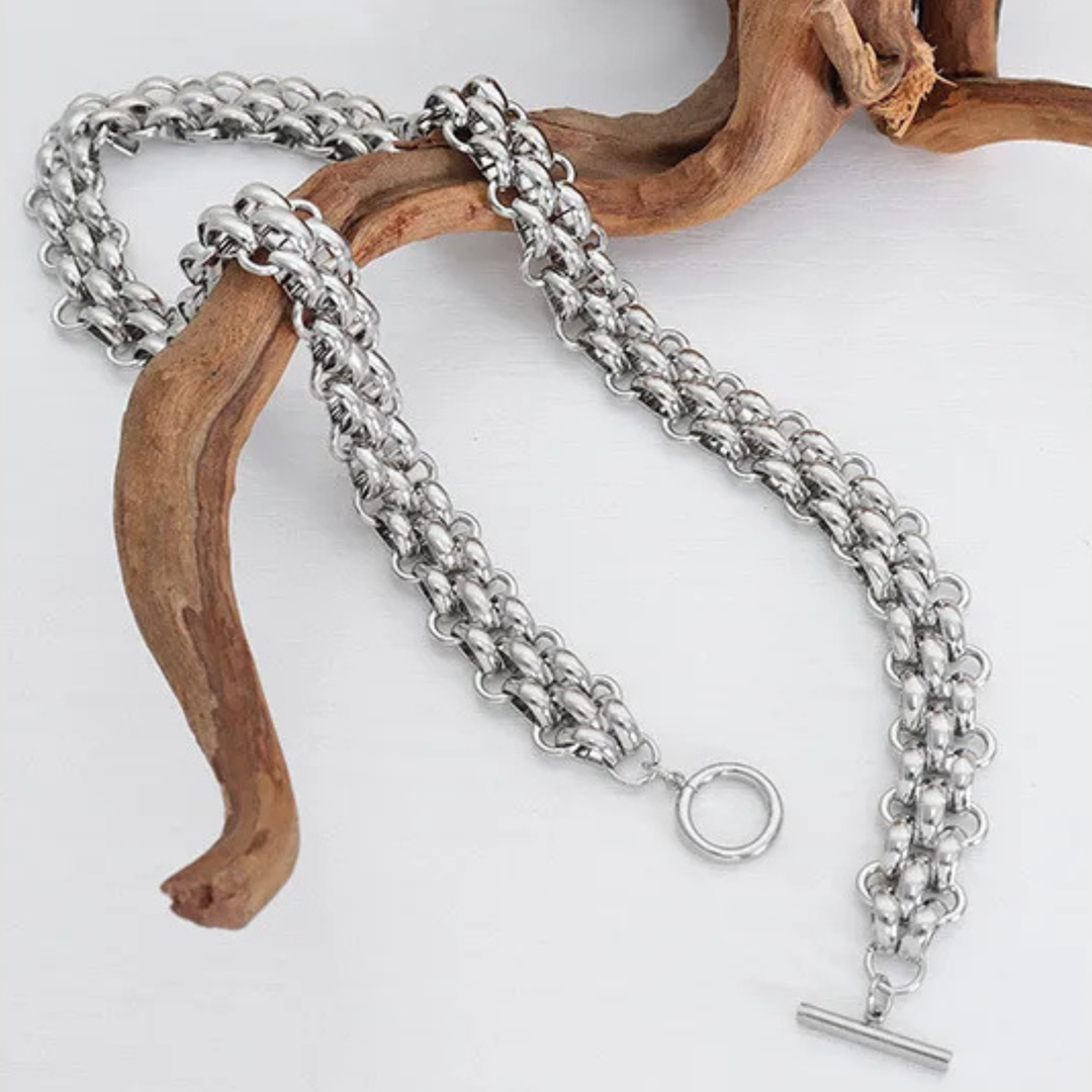 Signature Link Necklace & Bracelet Set