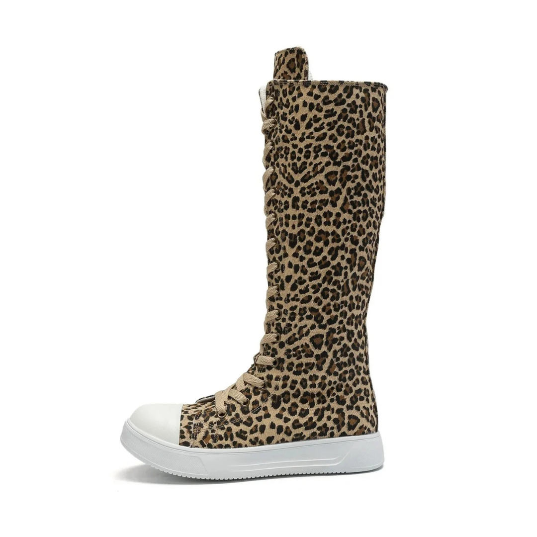 Rebel Platform Canvas Boot
