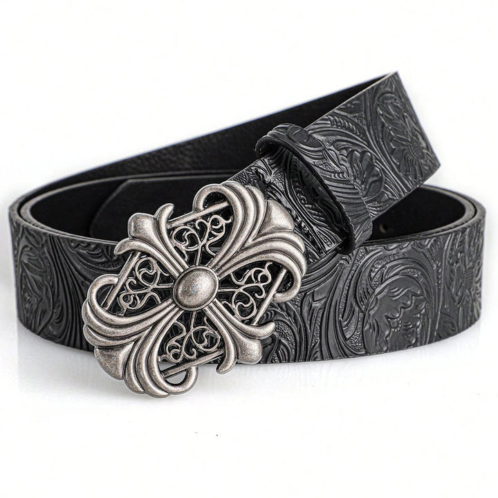 Sanctum Silver Leather Belt