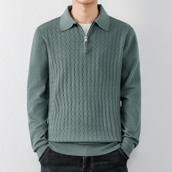 Barron Quarter-Zip Polo Sweater