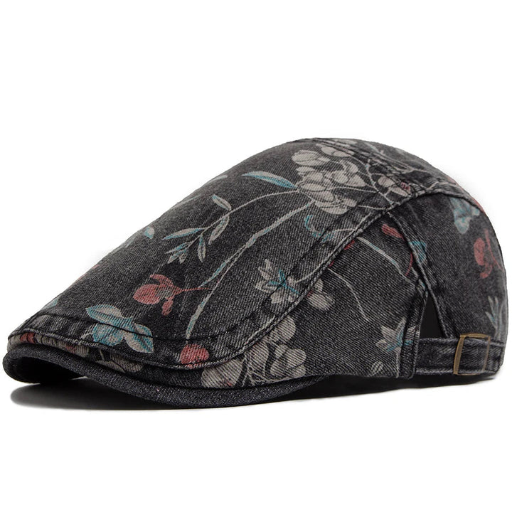 Vintage Denim Flat Cap