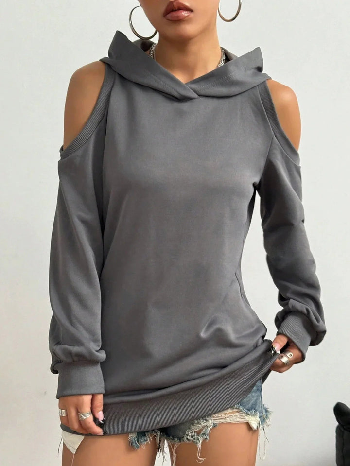 Essentia Off-Shoulder Hoodie