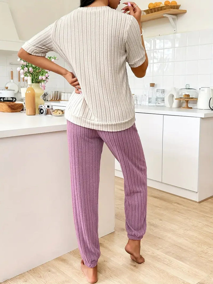 Amore Ribbed Loungewear Set