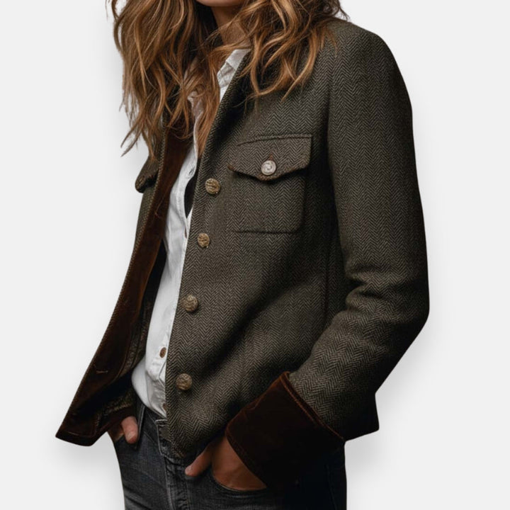 Sophia | Classic Tweed Blazer