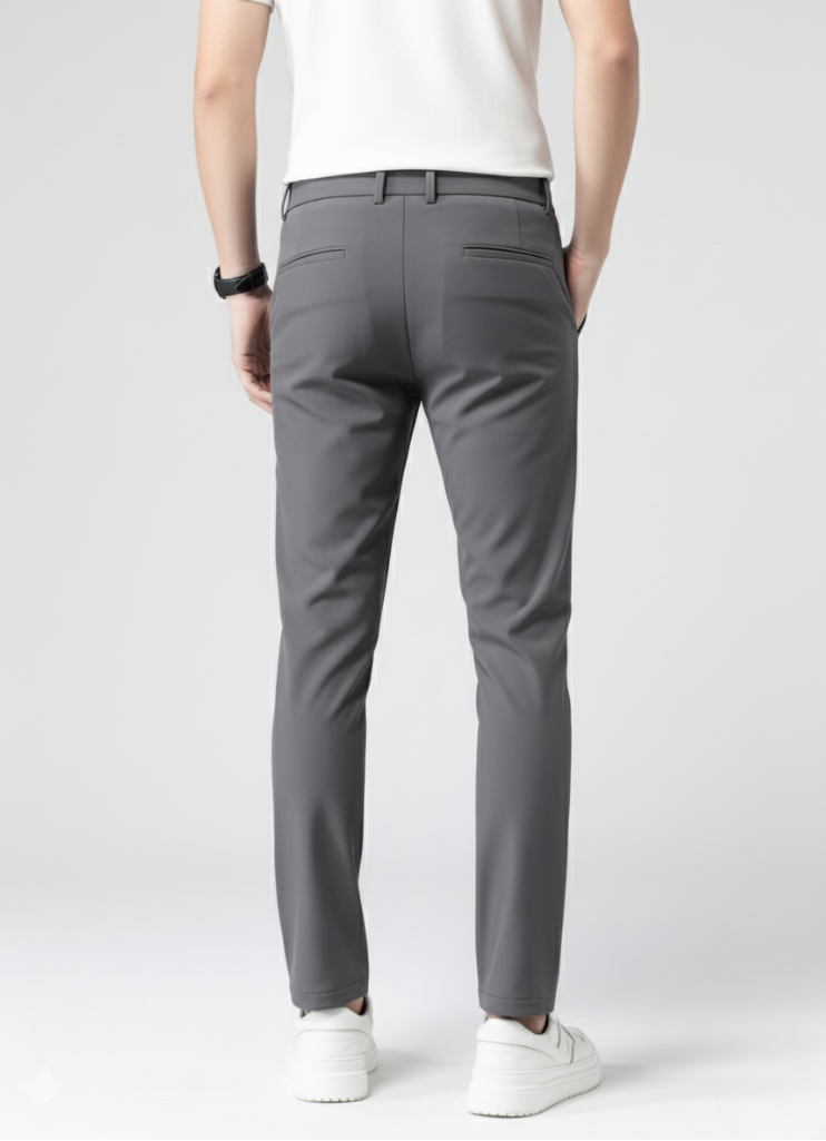 Men's Slim Fit Tech Chinos - Flat Front - Side Pockets