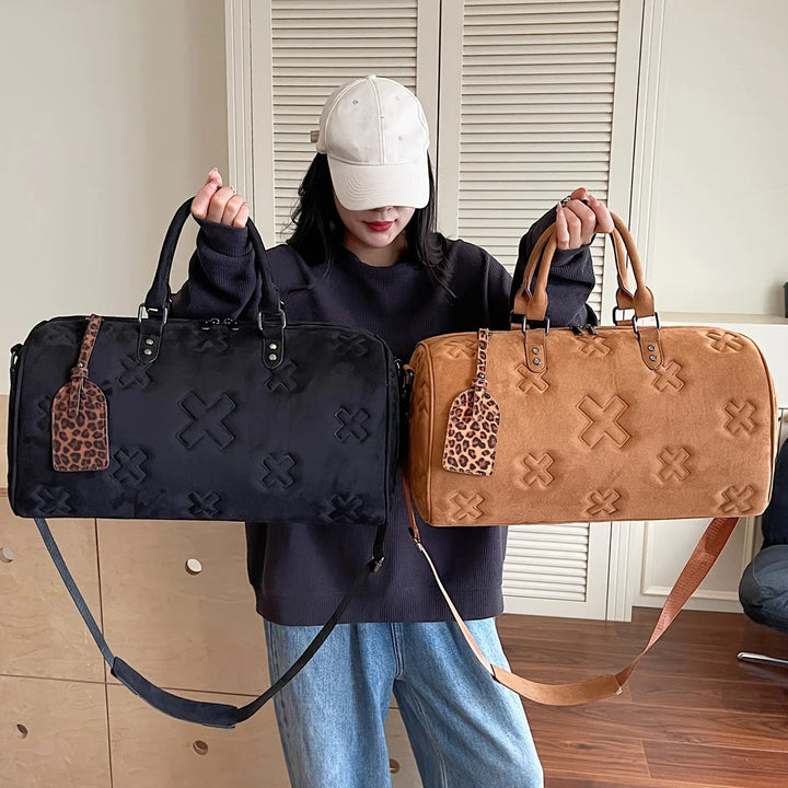 Axis Suede Weekender Bag