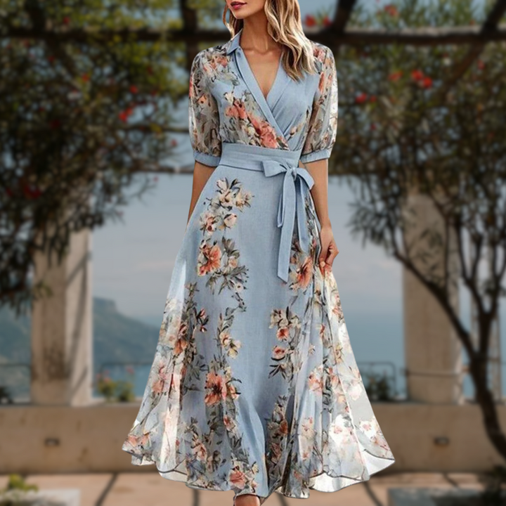 Radiant Floral Elegance Dress