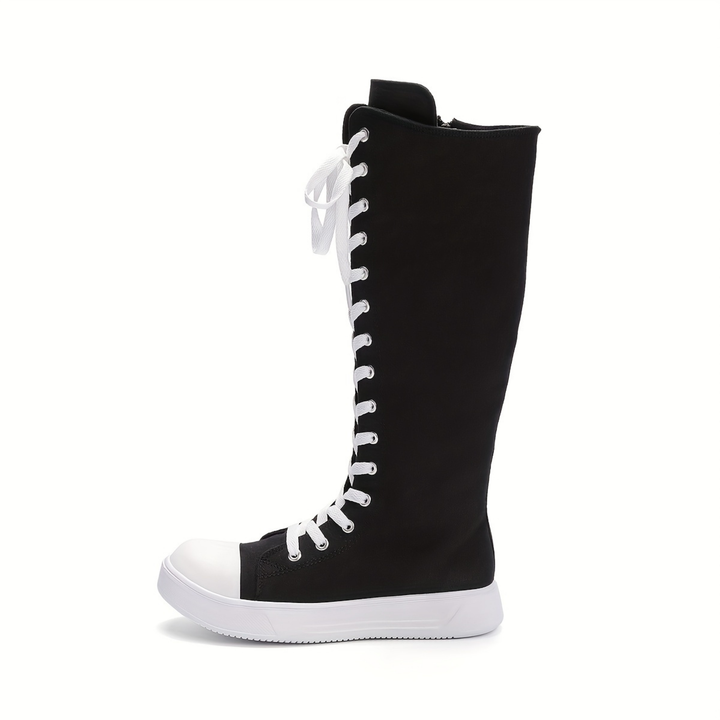 Rebel Platform Canvas Boot