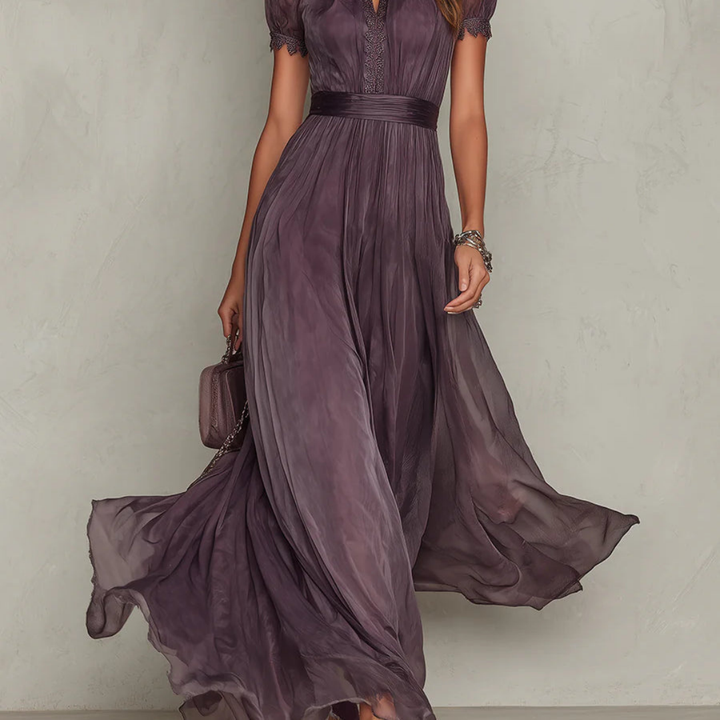 Aria | Elegant Chiffon Maxi Dress