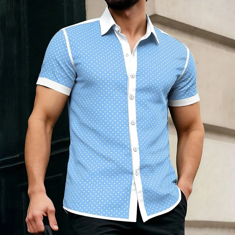Monaco Contrast Button-Up