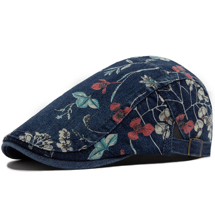 Vintage Denim Flat Cap