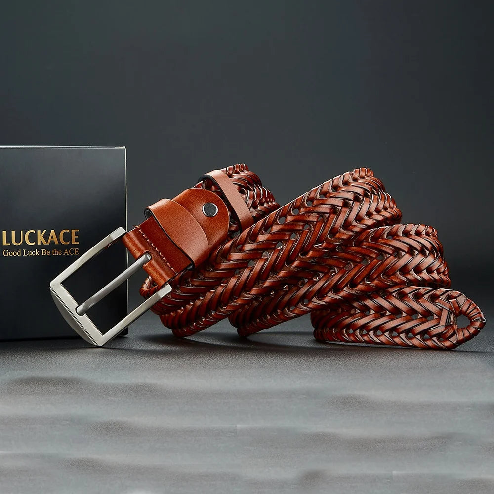 Kingsley Woven Leather Belt