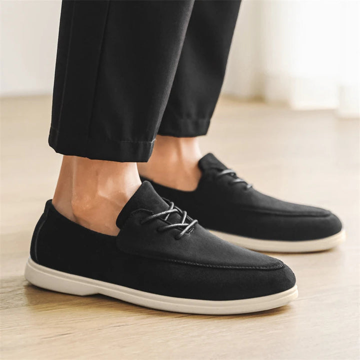 Delano Lace-up Suede Loafer