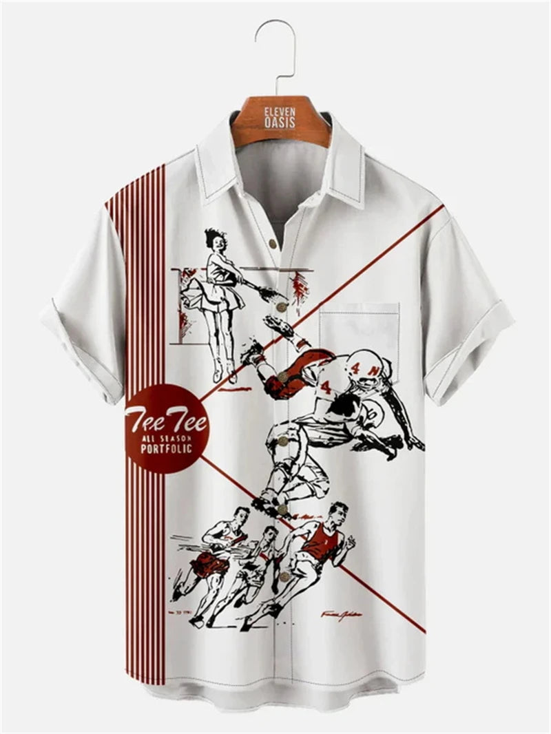 Athletic Society Button-Up Shirt