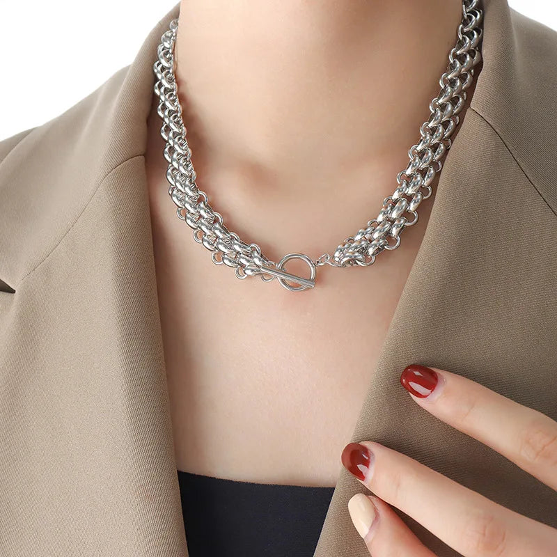 Signature Link Necklace & Bracelet Set