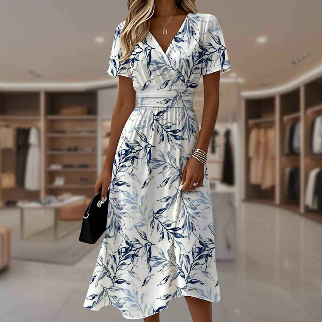 Megan | Graceful Floral Gown