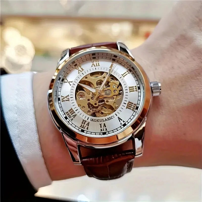 Marquis Skeleton Automatic Watch