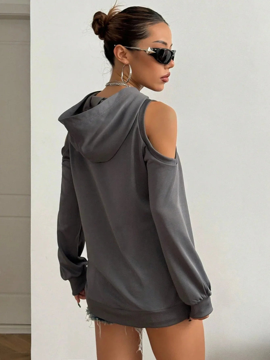 Essentia Off-Shoulder Hoodie