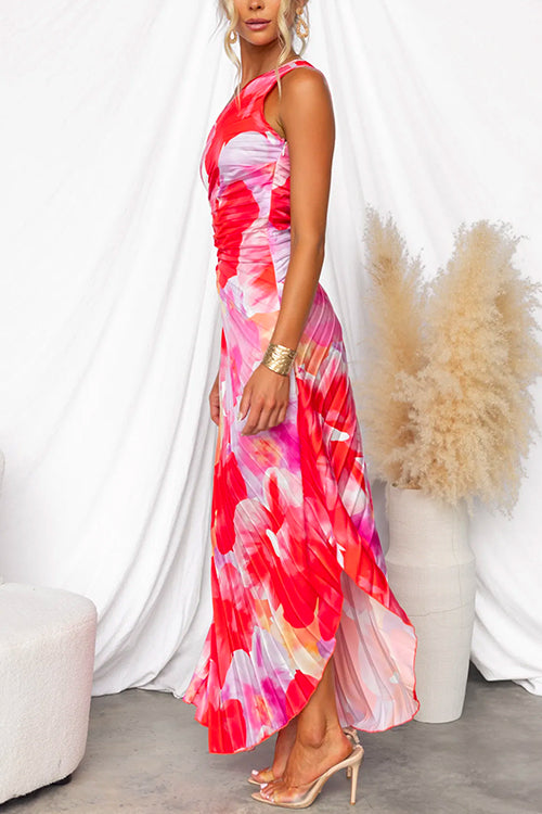 Kelly | Flowing Pleated Maxi Dress