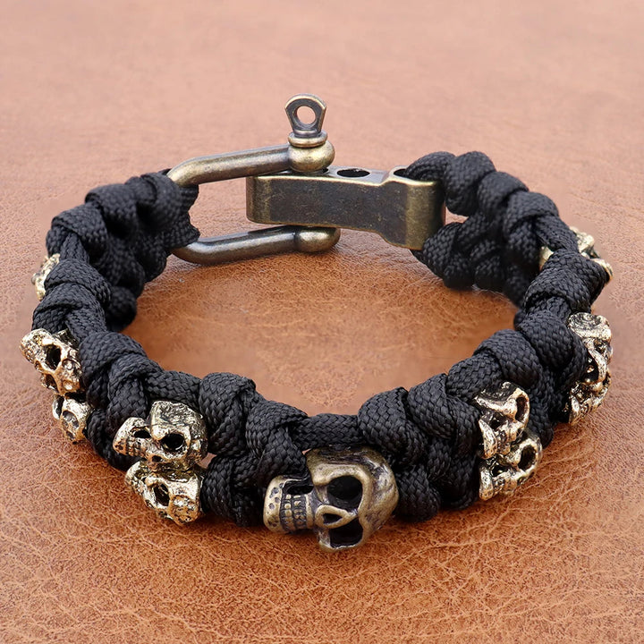 Skull Braided Paracord Bracelet
