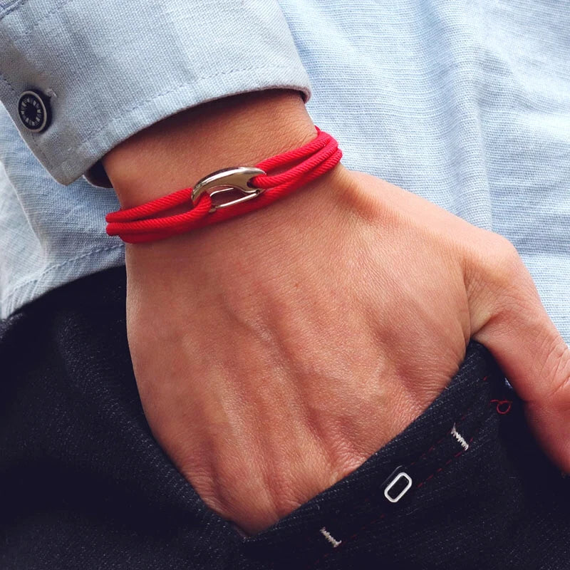 Hook & Hollow Rope Bracelet