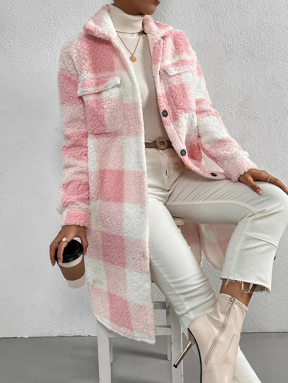 Weekend Plaid Sherpa Jacket