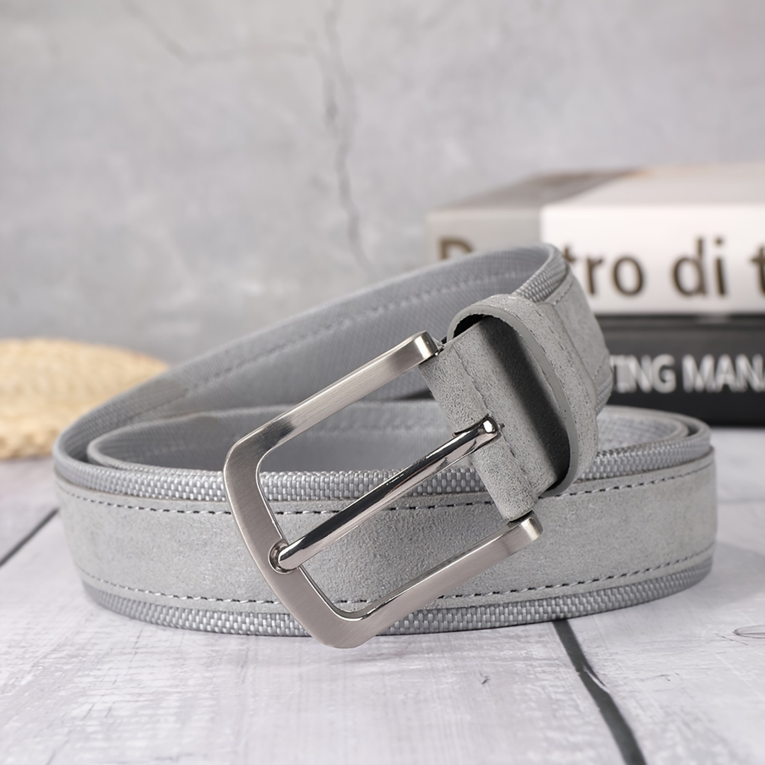 Slate & Suede Leather Belt