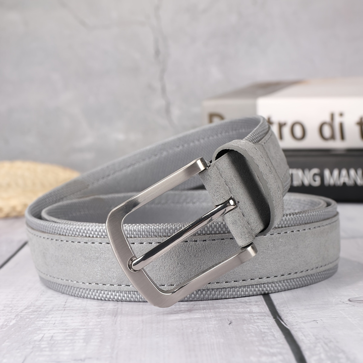 Slate & Suede Leather Belt