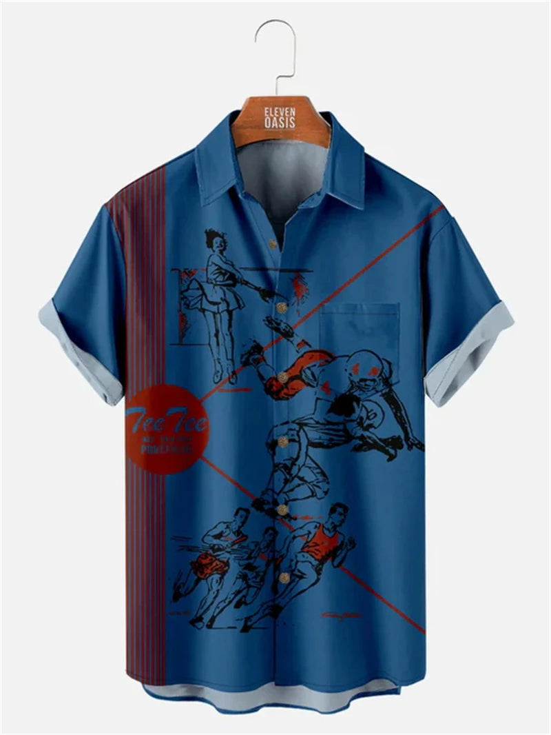 Athletic Society Button-Up Shirt