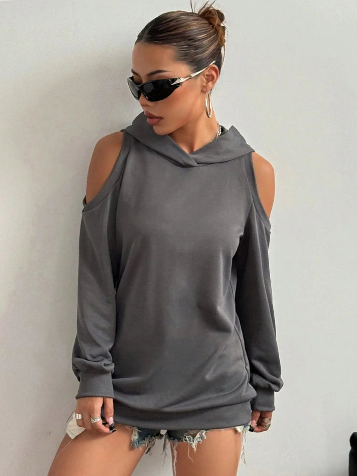 Essentia Off-Shoulder Hoodie