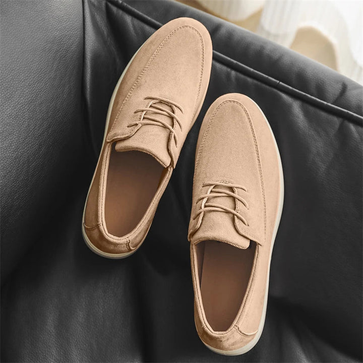 Delano Lace-up Suede Loafer