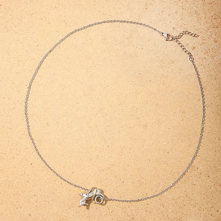 Silver Hare Pendant Necklace