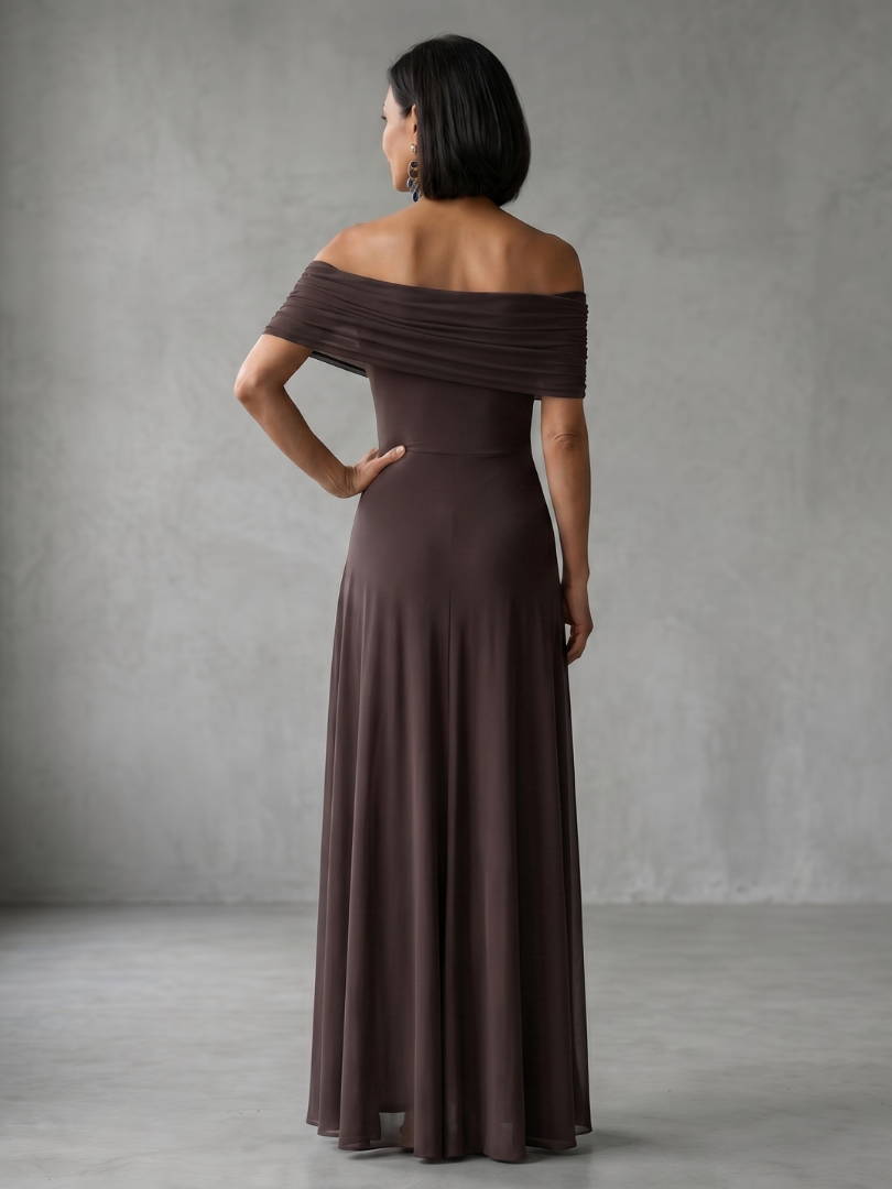 June | Off-Shoulder Draped Midi Dress