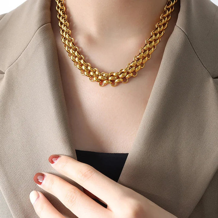 Signature Link Necklace & Bracelet Set