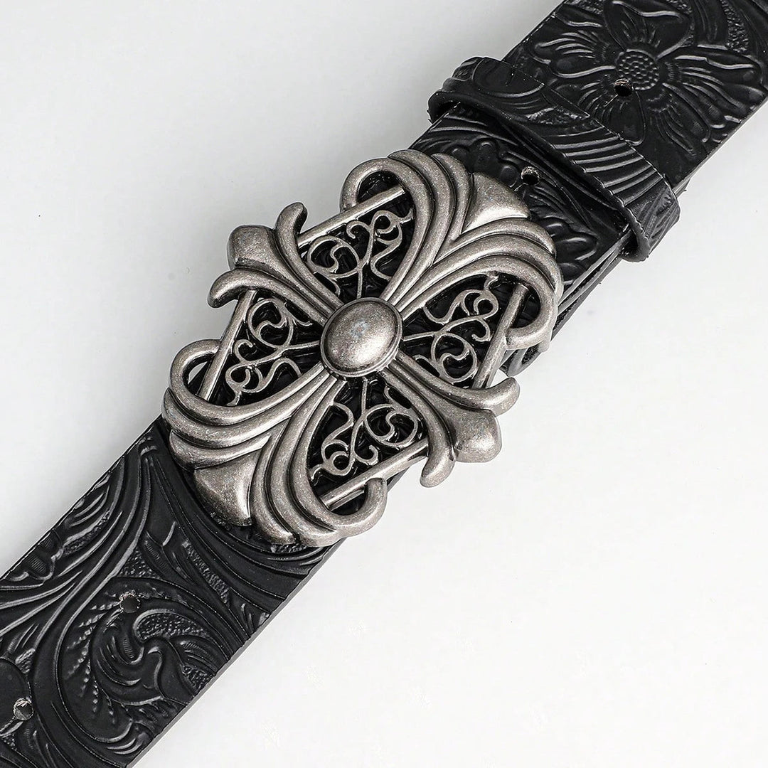 Sanctum Silver Leather Belt
