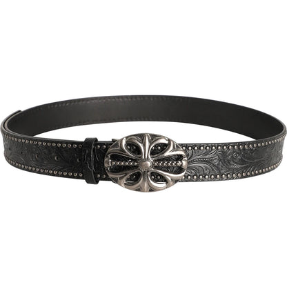 Sanctum Silver Leather Belt