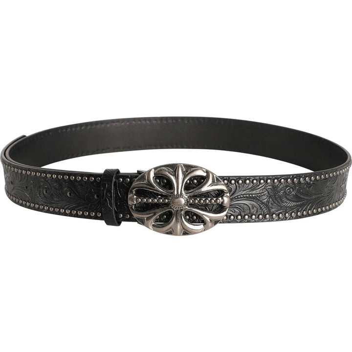 Sanctum Silver Leather Belt