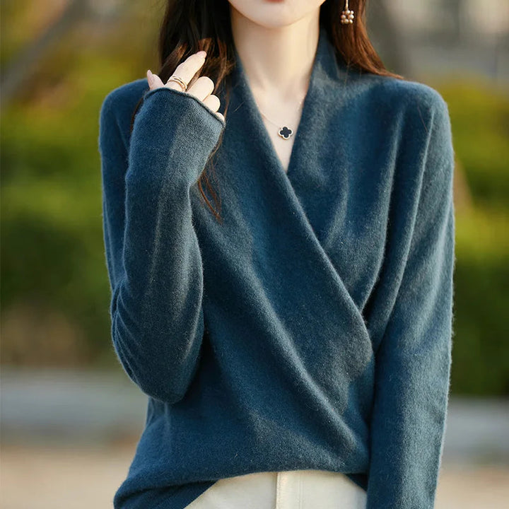 Vivienne Cashmere Wrap Sweater